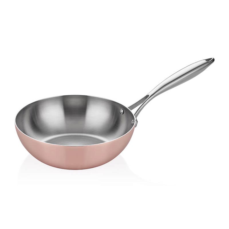 Altınbaşak Elit Multi Metal Wok Tava, 24 cm, Bakır