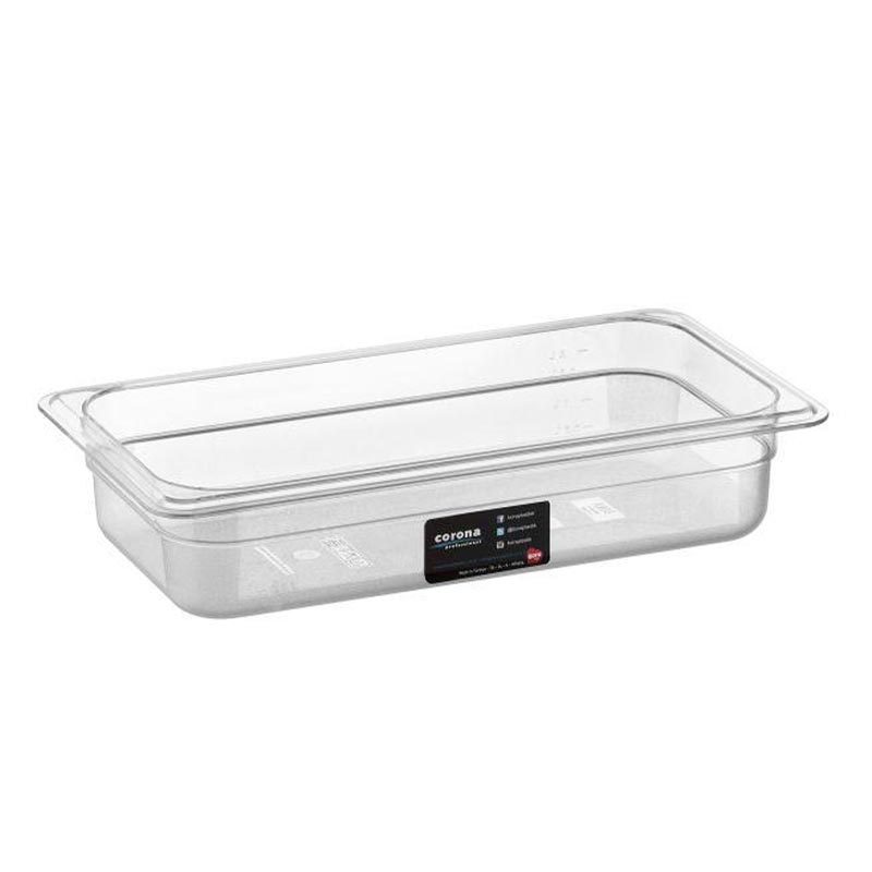 Bora Plastik GN 1/3-65 mm Polikarbon Gastronorm Küvet, 2 L