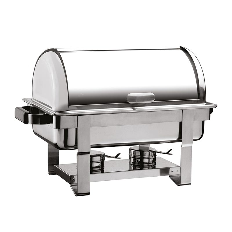 Öztiryakiler Rolltop Kapaklı Chafing Dish, Was Ayak, Yakıtlı