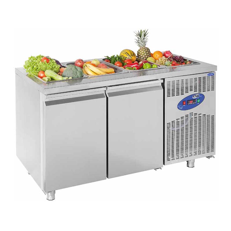 CSA CS-TEK 2-700-SH Havuzlu Salad Bar, 2 Kapılı, 281 L