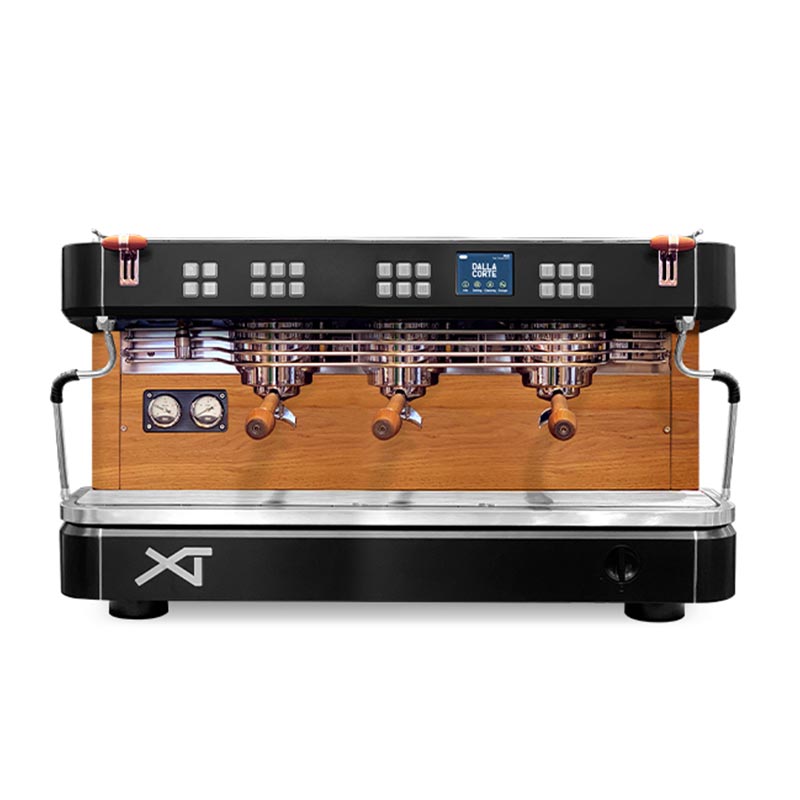 Dalla Corte XT Classic Espresso Makinesi, 3 Gruplu, Kahverengi-Siyah