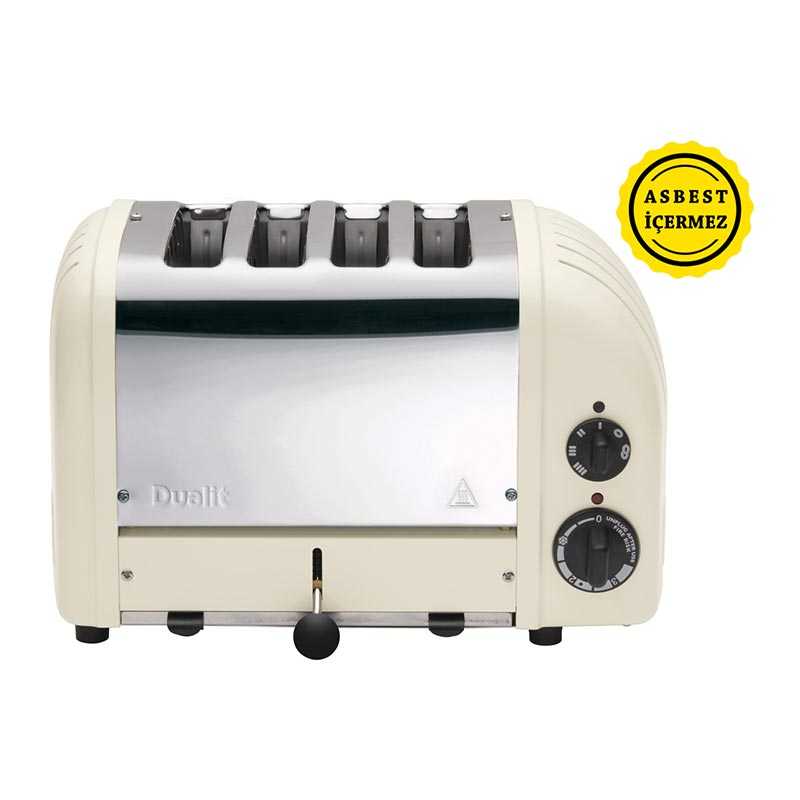 Dualit 47045 Classic Ekmek Kızartma Makinesi, 4 Hazneli, El Yapımı, Kanvas