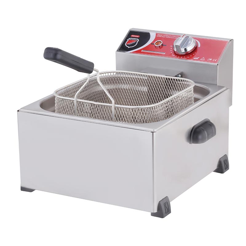 SilverInox Fritöz, 8 L, Elektrikli