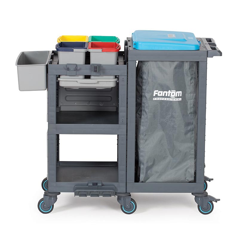 Fantom Procart 1361 Hastane Temizlik Arabası, 4 Çöp Bölmeli