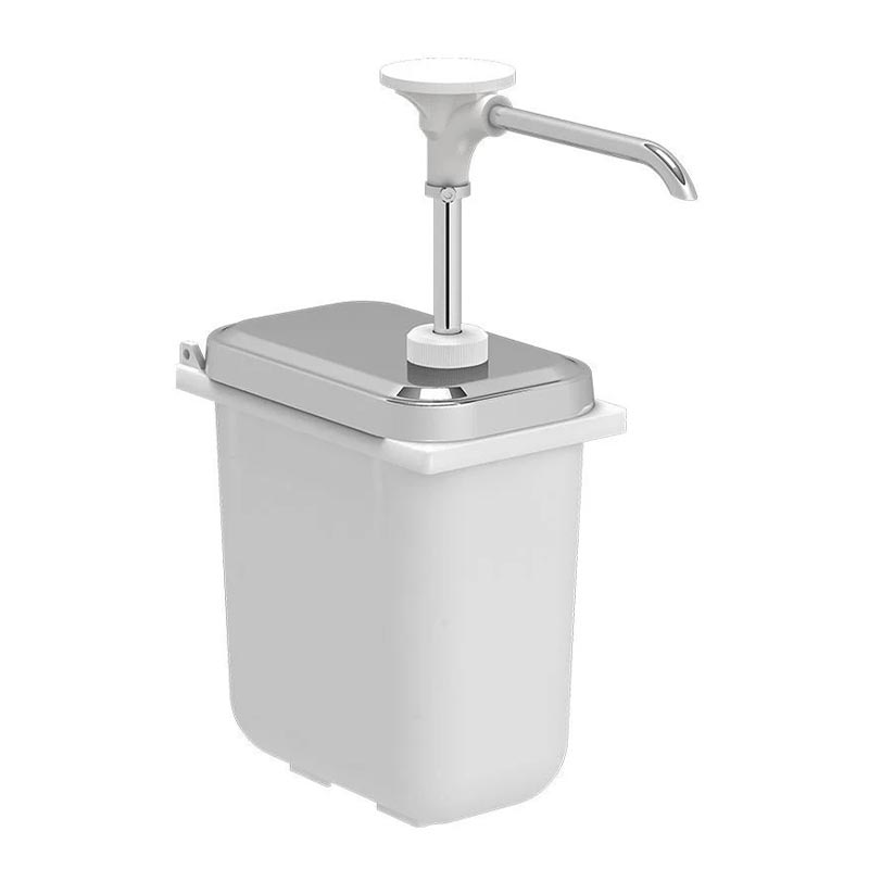 Kalando KDS-003 Basmalı Paslanmaz Çelik Sos Kabı, 1.9 L, Beyaz