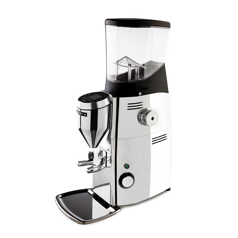 Mazzer Kold S Electronic On Demand Kahve Değirmeni, Parlak Alüminyum