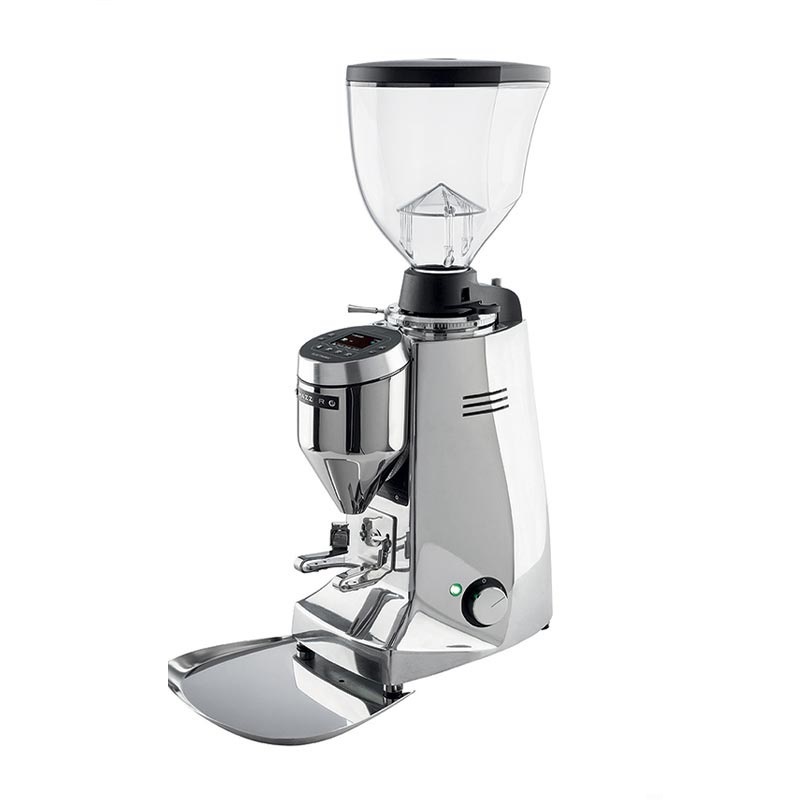 Mazzer Major V Electronic On Demand Kahve Değirmeni, Parlak Alüminyum