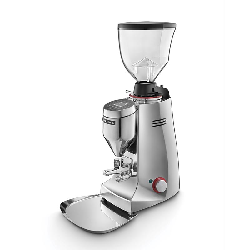 Mazzer Major VP Electronic On Demand Kahve Değirmeni, Parlak Alüminyum