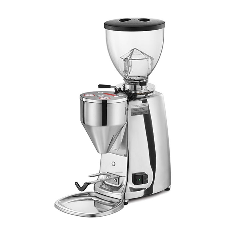 Mazzer Mini Electronic A On Demand Kahve Değirmeni, Parlak Alüminyum