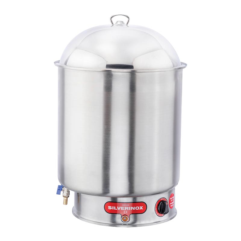 SilverInox Mısır Haşlama Kazanı, 36 L, Elektrikli