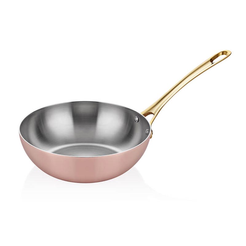 Altınbaşak Multi Metal Wok Bakır Wok Tava, 26 cm