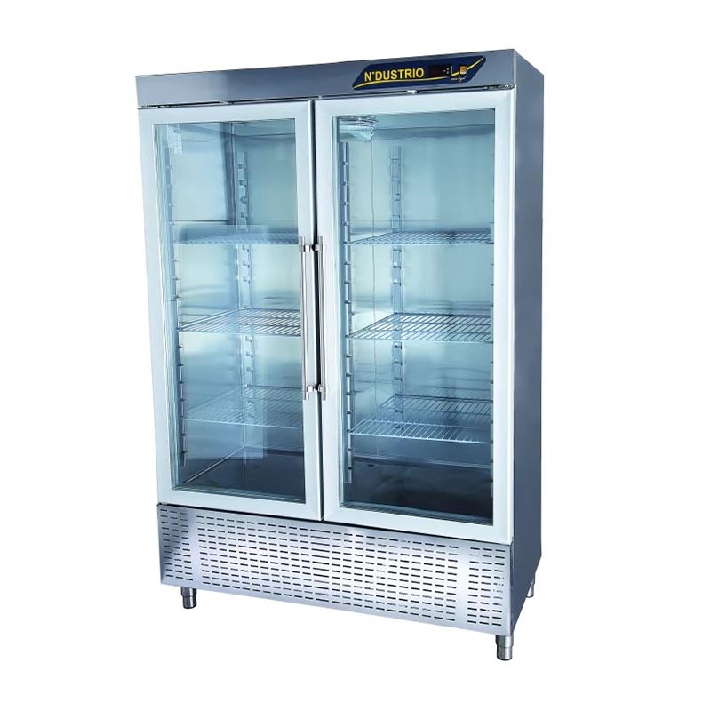 Ndustrio CNG-202 GD Dik Tip Gastronorm Derin Dondurucu, 2 Tam Cam Kapılı, 1400 L