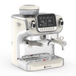 Vosco VST-520ECB Öğütücülü Barista Espresso Kahve Makinesi, 1 Gruplu, Beyaz