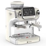 Vosco ST-520EC Pro Öğütücülü Espresso Kahve Makinesi, 1 Gruplu, Beyaz