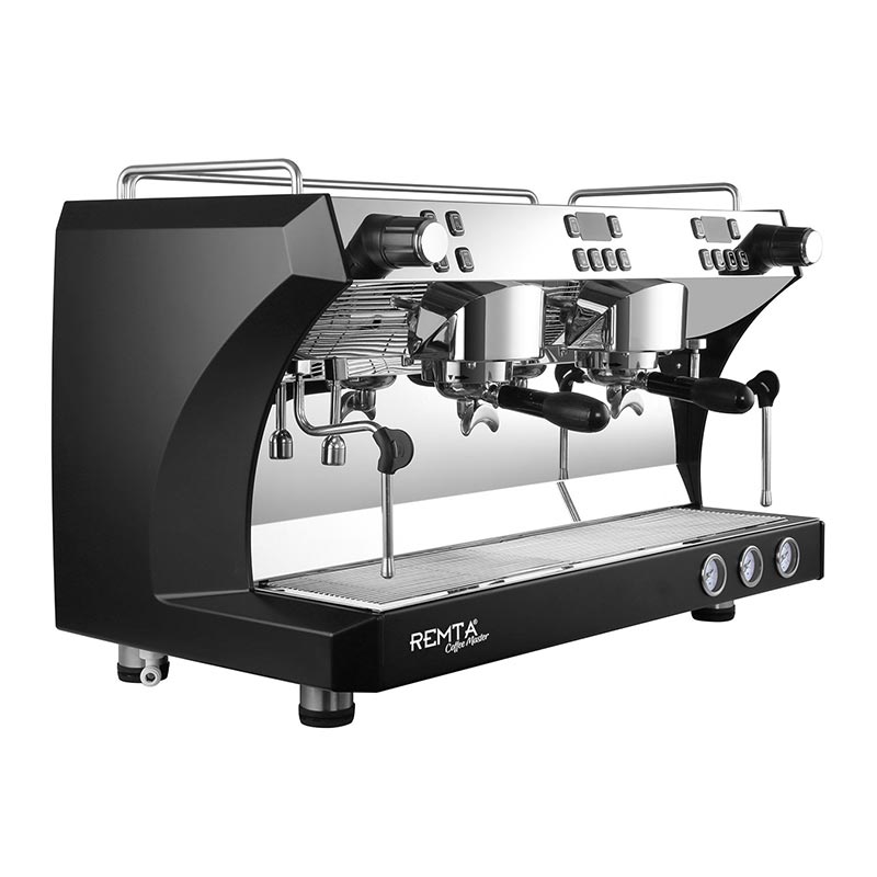 Remta Coffee Master Tam Otomatik Espresso Kahve Makinesi, 2 Gruplu, Siyah