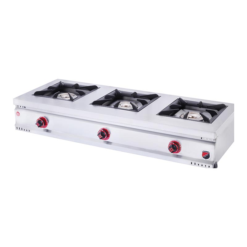 SilverInox Set Üstü Midi Ocak, 3 Gözlü, 35x60x25 cm, LPG'li