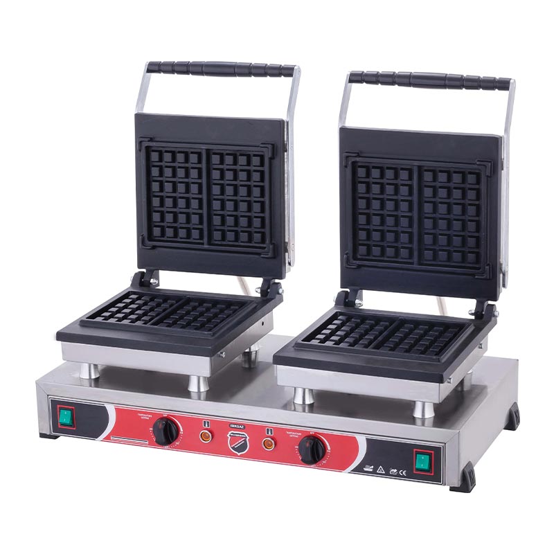 SilverInox Kare Model Waffle Makinesi, Çiftli, Elektrikli